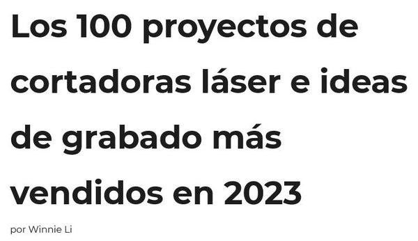 "Los 100 proyectos de cortadoras láser e ideas de grabado más vendidos en 2023" por Winnie Li