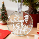 K5 Crystal Faceted Round Ornament (3pcs)