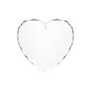 K5 Crystal Faceted Heart-Shaped Ornament (3pcs)