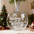 K5 Crystal Faceted Round Ornament (3pcs)