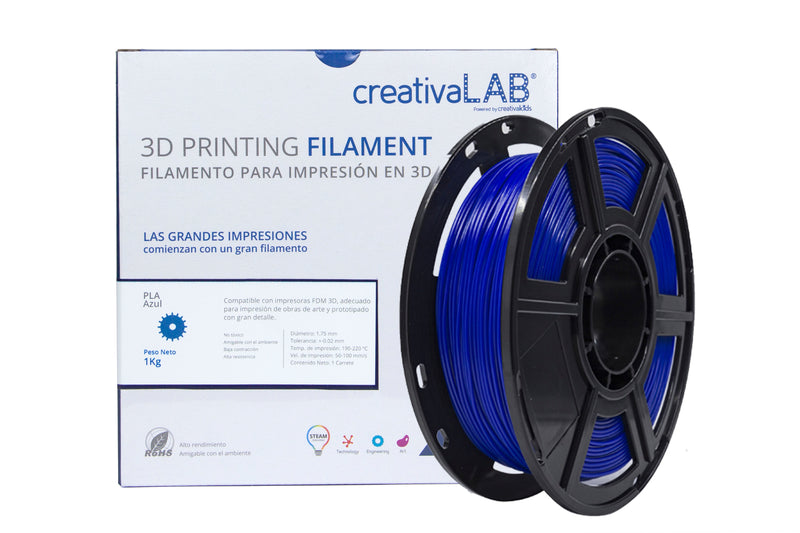 Filamento CreativaLab PLA Azul 1.75mm 1 kg
