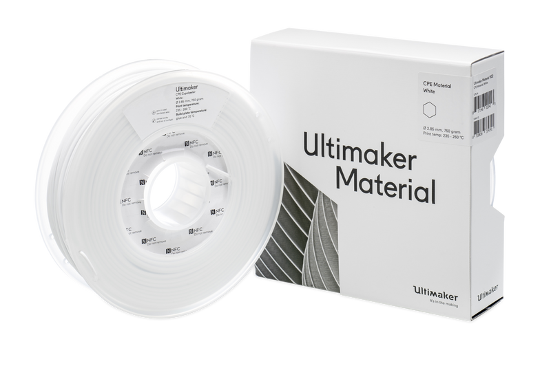 Filamento Ultimaker CPE M0188 Blanco -  2.85mm -  750 g