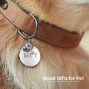 Silver Stainless Steel Tag (round)