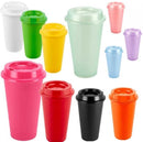 Vaso plástico con tapa