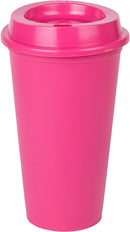 Vaso plástico con tapa